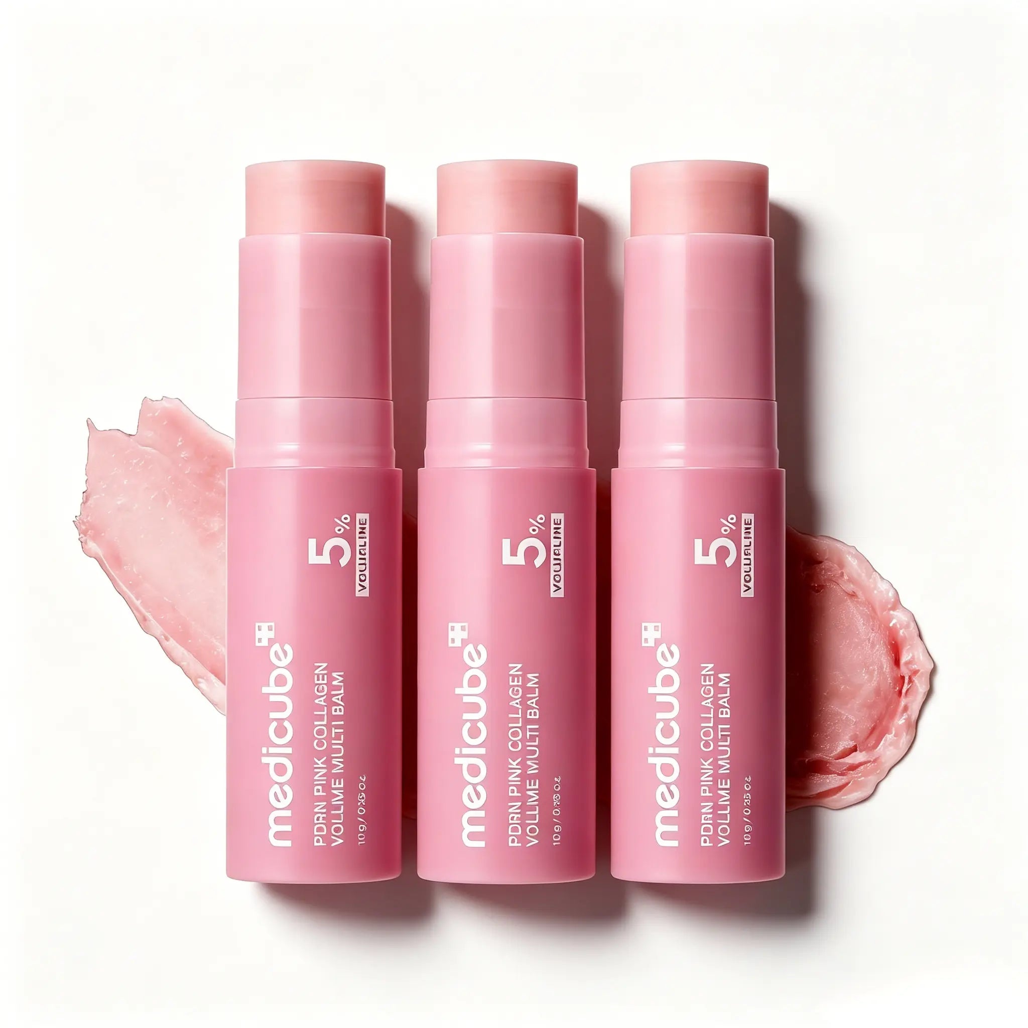 Medicube PDRN Pink Collagen Multi Balm Stick 10G, 5% Volufiline Anti-Aging Plumping Stick for Fine Lines Dry Skin